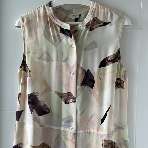 Aritzia pastel silk dress - Picture 2 of 7